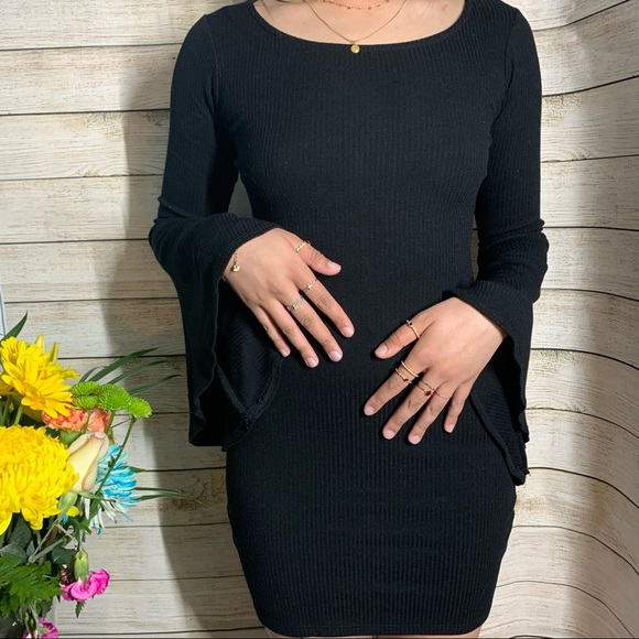 Ooyoo Bell Sleeve Dress - Picture 1 of 10